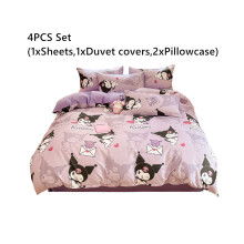 (Style G 4kpl) Setit Vuodevaatteet Sanrio 34 Kpl Cinnamoroll Kuromi Pussilakana Tyynyliina Lakana Lahja