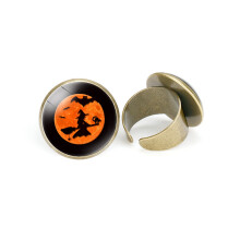 (StyleA) Exquisiter verstellbarer Hexenhut-Ring für Kinder-Halloween-Kostümschmuck