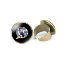 (StyleE) Exquisiter verstellbarer Hexenhut-Ring für Kinder-Halloween-Kostümschmuck