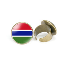 (StyleM) Flags African verstellbarer Ring, edles Metall, offenes Design, Unisex