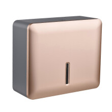 (Champagne)Wall Mount Paper Towel Dispenser Multifold Hand Towel Tissue Holder with Key Lock for Bathroom Kitchen Bedroom