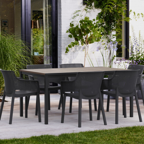 Keter Keter Porto Table and 6 Elisa Chairs 1
