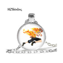 (YXL613) Hieno yksiosainen hahmokaulakoru, jossa on Luffy Zoro Robin & Chopper -design