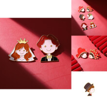 Adorabili spille con personaggi dei cartoni animati per coppie, accessori alla moda per ogni occasione