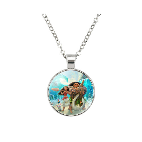 Όμορφο κολιέ Moana Princess Time φτιαγμένο από ανάμεικτα υλ 2