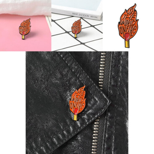 Καρφίτσα από μοντέρνο κράμα Cartoon Flame καλλιτεχνική καρφί 1