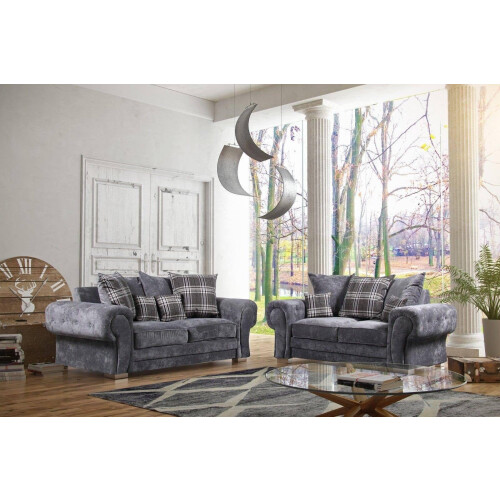 Snugg Furniture (3+2 Seater) Chesterfield Verona Scatter Back Sofa Set