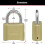 Master Lock 175D 2" Återställbar Brons Kombination Hänglås 5