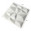 Art3d 19,7""""""""x19,7"""""" (12er-Pack) Wandpaneel 3D Pyramide Wei 2