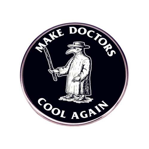 Doctor Captivating Plague Brooch Κομψή καρφίτσα από κράμα ιδανική γ 2