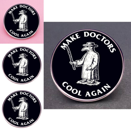 Doctor Captivating Plague Brooch Κομψή καρφίτσα από κράμα ιδανική γ