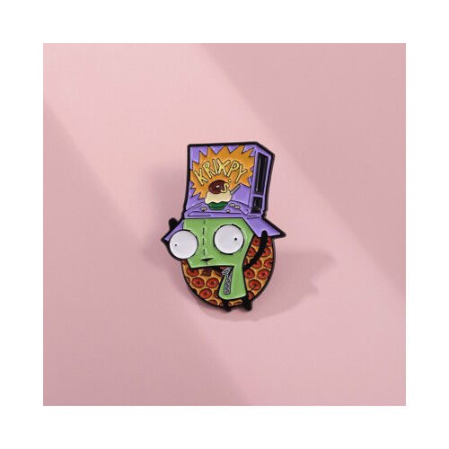 Green Stylish Monster Cartoon καρφίτσα από κράμα καρφίτσας Μοντέ 1