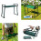 Garden Kneeler 2 σε 1 Πτυσσόμενο σκαμπό από αφρό κηπουρικής Κάθι 5