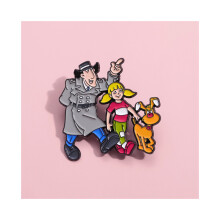 Spilla con personaggio dei cartoni animati, graziosa spilla in lega, perfetta per qualsiasi appassionato di moda.