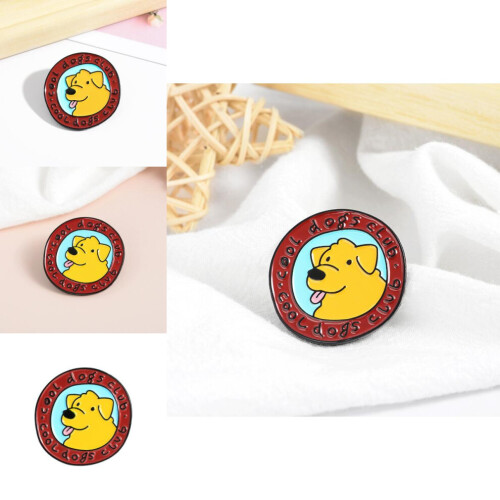 Yellow Dog Παιχνιδιάρικη καρφίτσα από κράμα Γοητευτική Σχεδί 2
