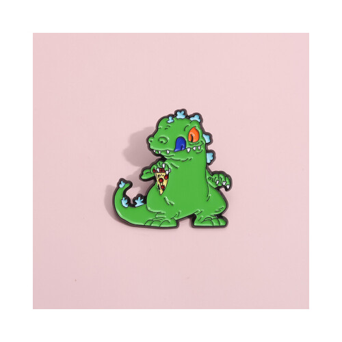 Παιχνιδιάρικη διακόσμηση Anime Dinosaur Brooch Πράσινο Σήμα α