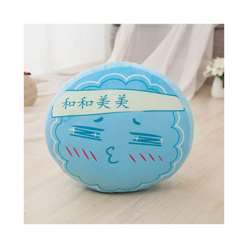 (Blue, 16cm) Cartoon Plush Mooncake Toy Creative Mid Autumn Festival Gift Doll Kids Girl-image-OPC-PGP5WBR-NEW