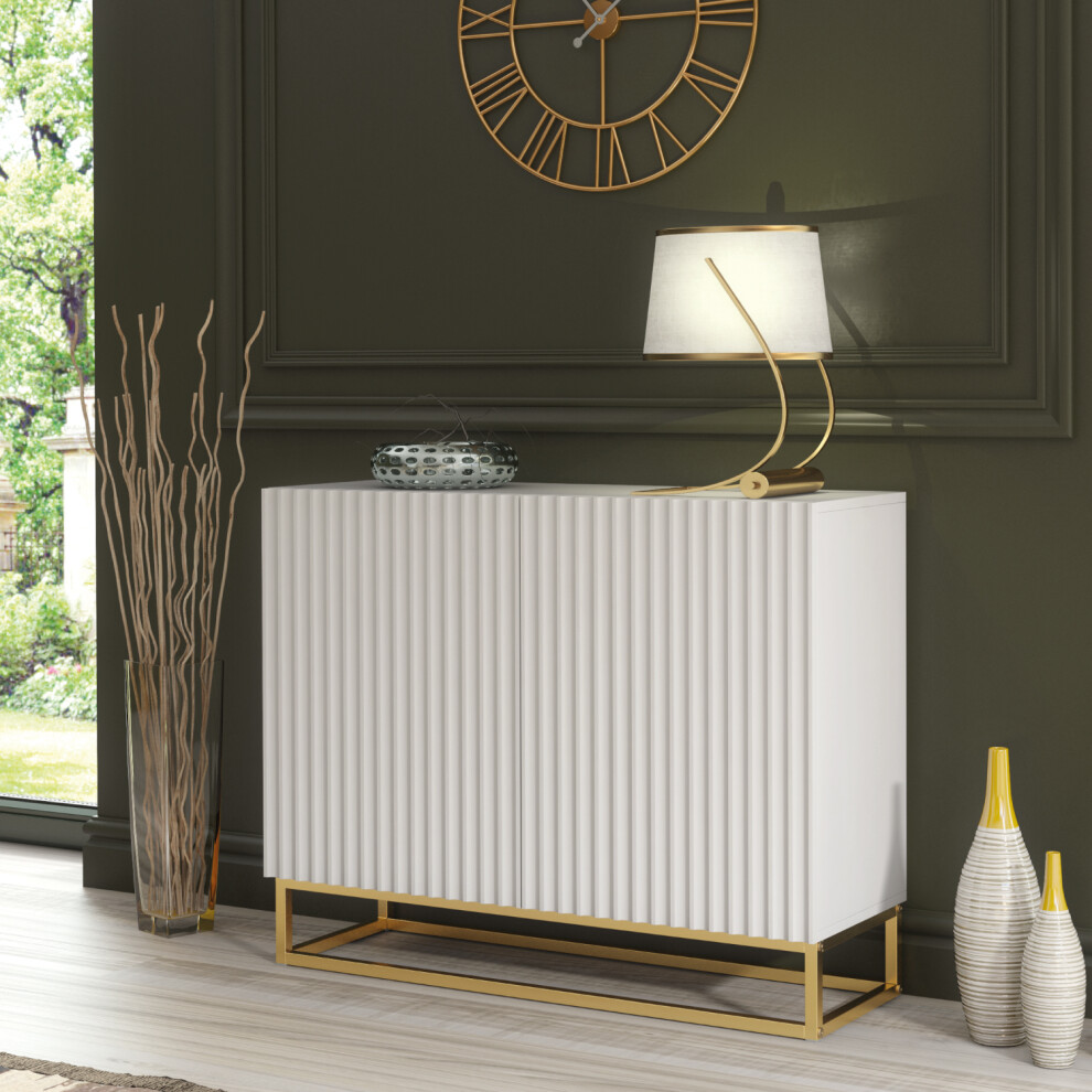 Ripple 100cm Sideboard - Modern Fluted Design
