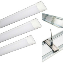 LED Batten Tube Light Ceiling Surface Mounted Super Ultra Bright 6500K Daylight White Linear Slimline Bar Hotel Warehouse