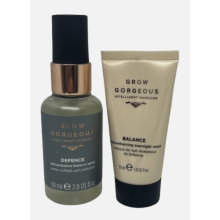 Grow Gorgeous leave in spray, shine overnight mask