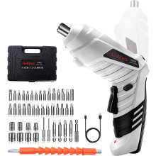 Electric Screwdriver Cordless, Cordless Drill & Screwdriver Set, 47 in 1 Power Tools 4.2V Li-ion 3.5Nm Rotatable Cordle