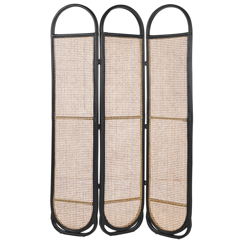 3 Panel Room Divider CORTONA Light Brown 118 cm 180 cm