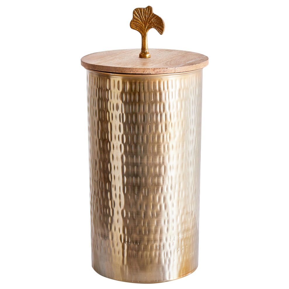 Storage Container Decor ASWAN Metal Gold