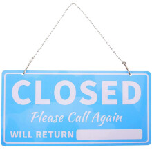 (As show, One size) Business Door Open Sign Open Closed Sign Business Sign Door Open and Closed Sign
