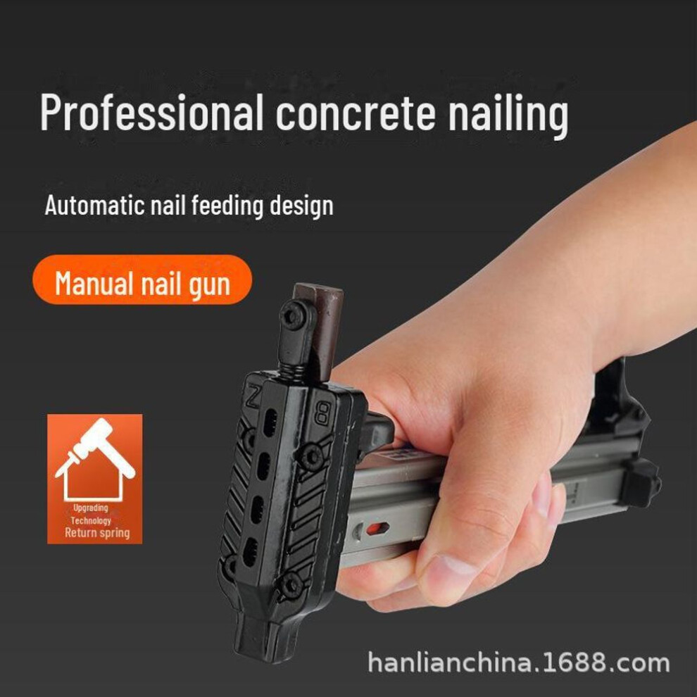 (ST38 Steel Nail Gun with 400 x 18mm Nails) Dynamic Steel Nail Gun For Cement Walls - Special Nail Gun Tool For Decoration And Construction