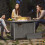Outsunny Outsunny Gas Fire Pit Table with 50,000 BTU Burner, Cover, Dark Grey 8