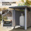 Outsunny Outsunny Gas Fire Pit Table with 50,000 BTU Burner, Cover, Dark Grey 5