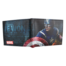 (QY2461504) Hot Sell Marvel Comics Wallet Captain America Purs