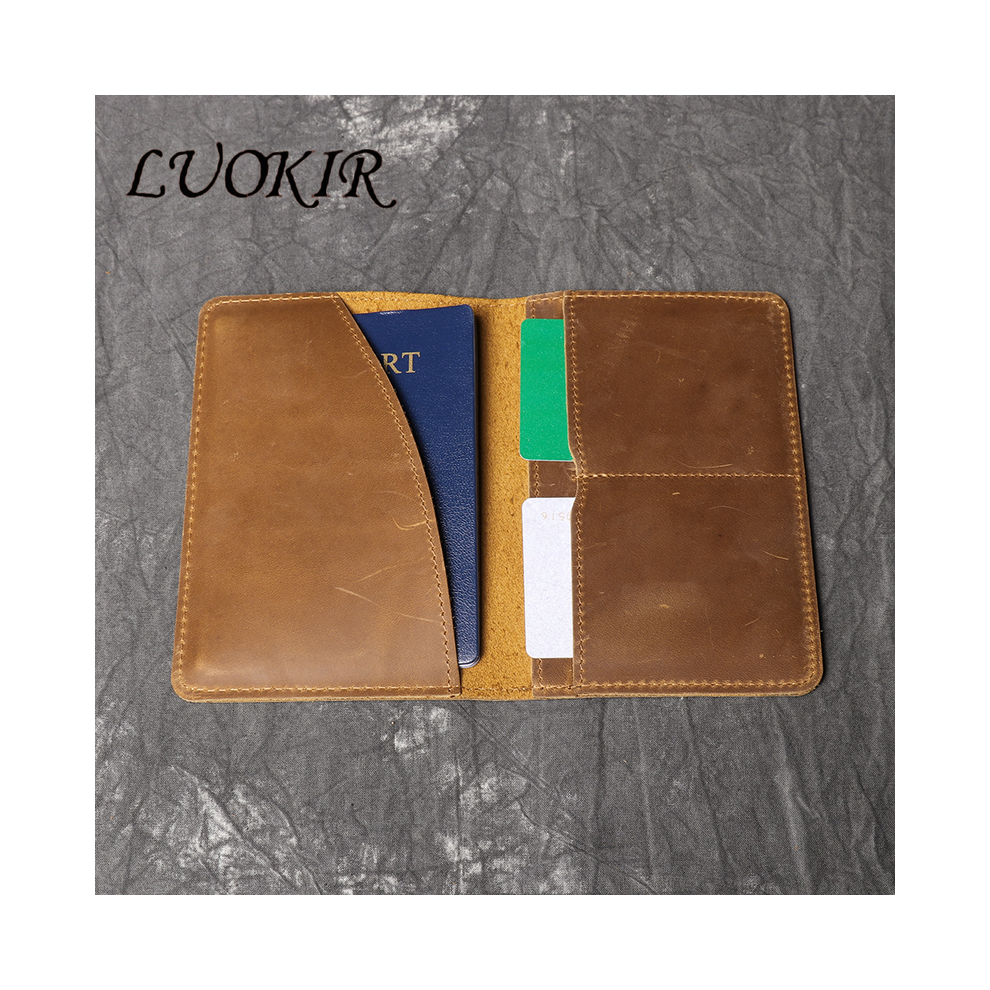 (brown) Genuine Leather Men's And Women's Passport Bags Fo-image-OPC-PGP6GQC-NEW