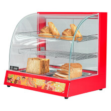 Commercial Food Warmer Display Cabinet Counter Catering Hot Foods Pizza Pie Heated Showcase