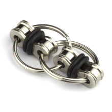 Toms Fidgets Original Flippy Chain Fidget Toy - Perfect for ADHD, Anxiety, and Autism - Bike Chain Fidget Stress Reducer for Adults and Kids - Black