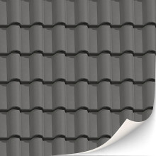 3 Sheets Self-Adhesive Roof Tiles and Shingles for Dollhouses Scale 1:12 (Roof Tiles black)