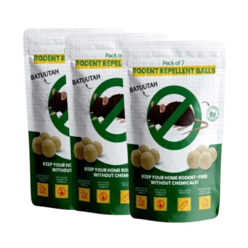 (3 pack) 7pcs Mouse, Rat Rodent Repellent Peppermint Balls 2