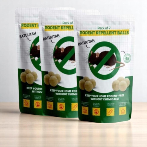 (3 pack) 7pcs Mouse, Rat Rodent Repellent Peppermint Balls