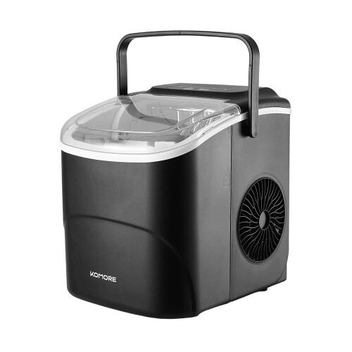 Living And Home Countertop Bullet Ice Maker with Handle, 1.3L Water Tank 1