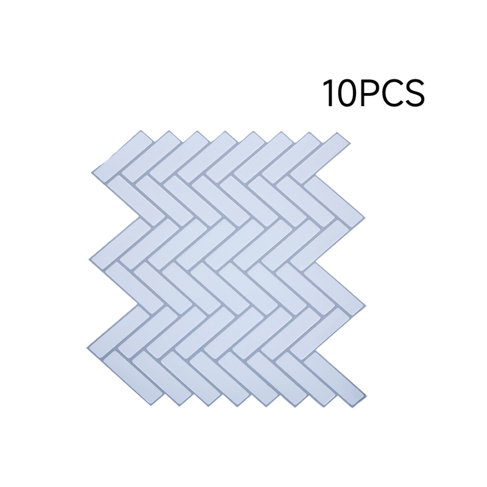 10Pcs Self-Adhesive Wall Tile Stickers