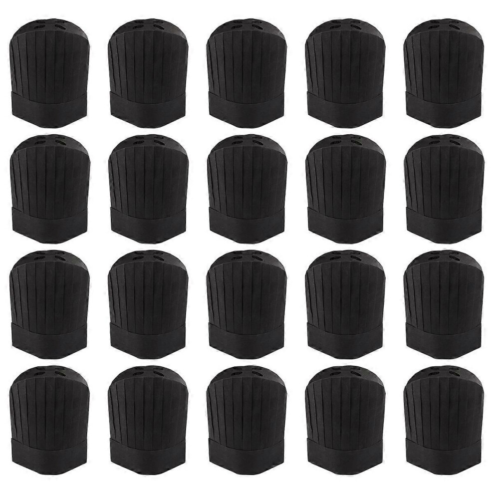 (As Show, One Size) 20Pcs Disposable Chef Hat Anti-Fouling Hat One-Off Chef Kitchen Working 4069016340612
