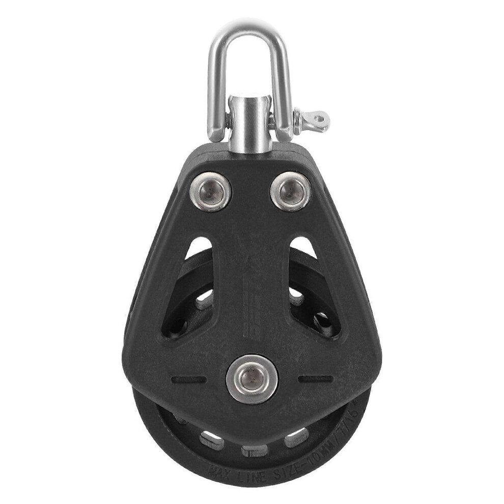 (As Show, One Size) Sailboat Pulley Nylon Crane Pulley Block Lifting Single Pulley Swivel Pulley 4069016340650