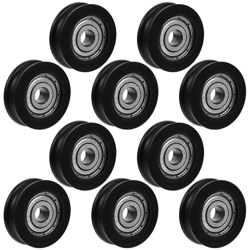 (As Show, One Size) 10Pcs Sliding Barn Door Wheel Closet Hardwares Door Roller Cabinet Window Pulley 4069016304027