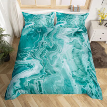 (Green, Single(No Comforter)) Homewish Light Purple Marble Bedding Set Gold Abstract Fluid Marbling Duvet Cover For Men Women Bronzing Sequins Marble Grain Double Comforter Cover F