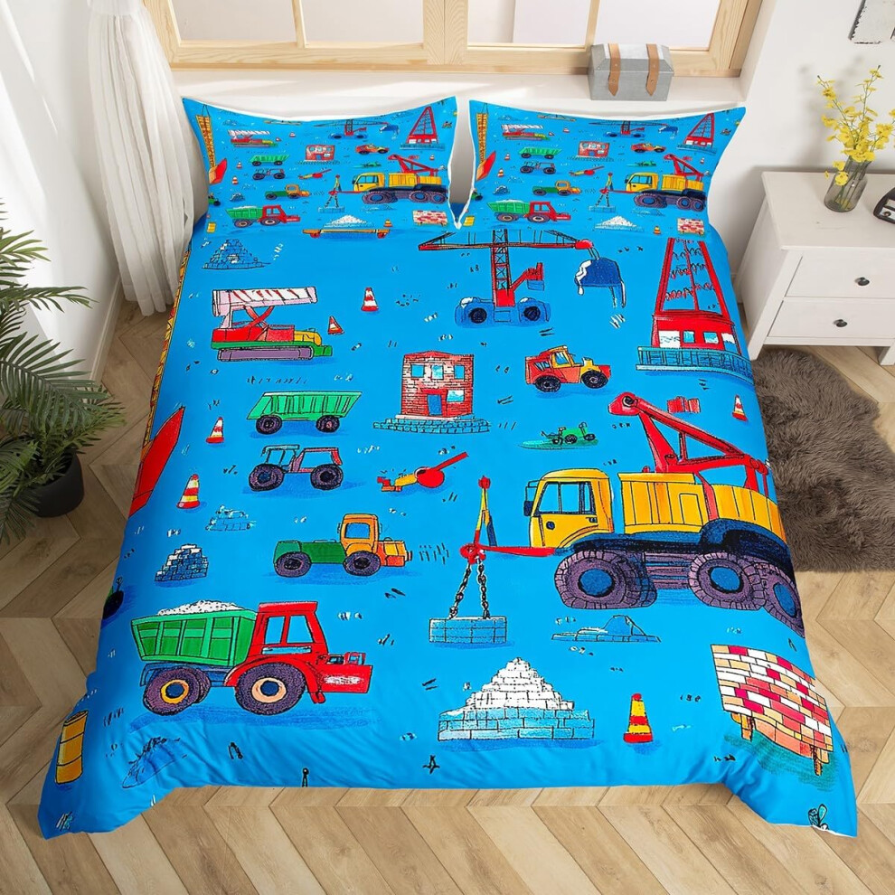 (Green Yellow, Double(No Comforter)) Homewish Cherry Blossoms Duvet Cover For Boys Girls Double,Japanese Style Bedding Set For Kids,Traditional Crane Green,Yellow