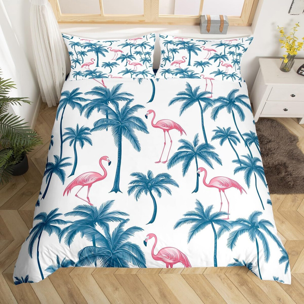 (Blue, King(No Comforter)) Homewish Heart Double Duvet Cover Black Love Heart Bedding Set,Geometric Line Decor Comforter Cover Cute Heart Bed Set For