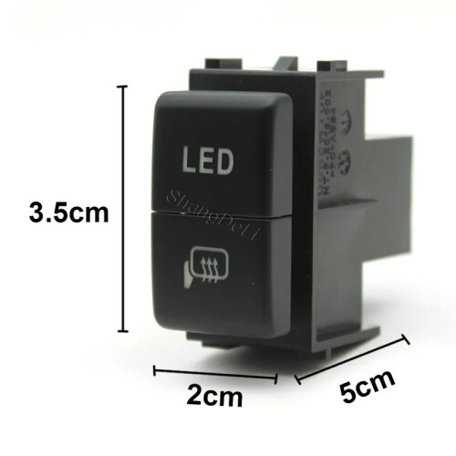 (Εμπρός πίσω φανός ομίχλης) 1PC Αυτοκινήτου LED DRL Διπλός δια 2