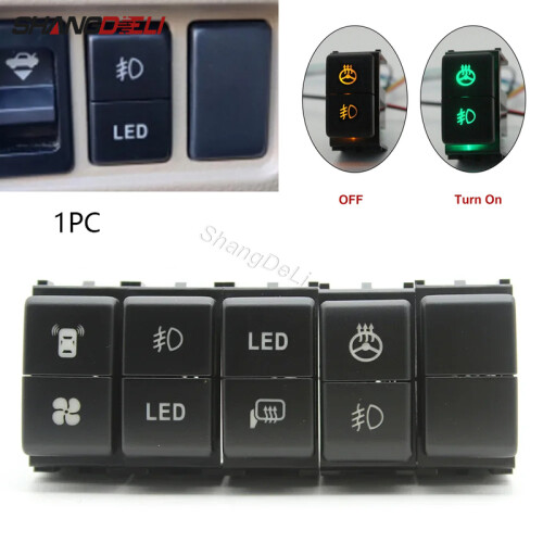 (Εμπρός πίσω φανός ομίχλης) 1PC Αυτοκινήτου LED DRL Διπλός δια 1