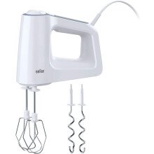 Braun MultiMix 3 Hand Mixer With 5 Speeds + Turbo Mode 500W - White