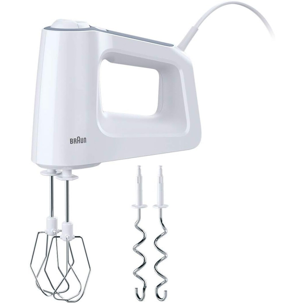 Braun Multimix 3 Hand Mixer With 5 Speeds + Turbo Mode 500W - White